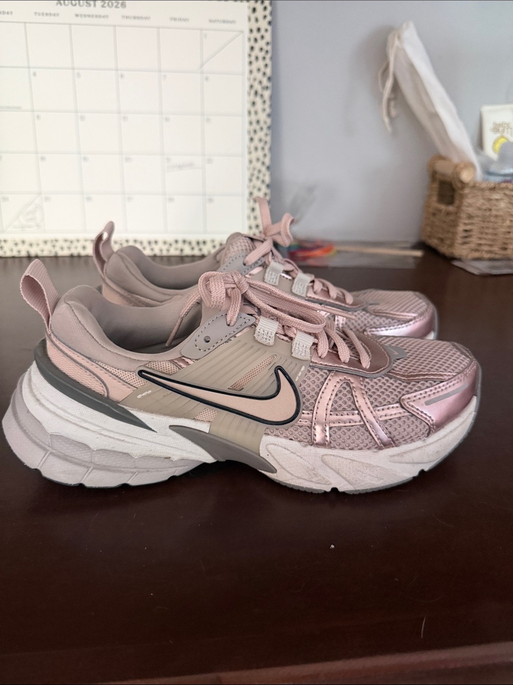 Women’s Nike Pink Athletic Sneakers - Picture 3 of 7